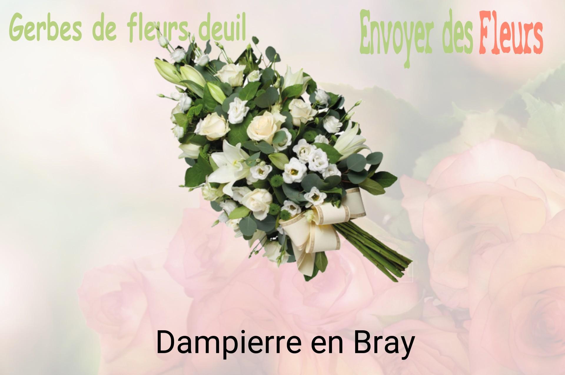 Gerbe de fleurs de deuil livrée à Dampierre-en-Bray